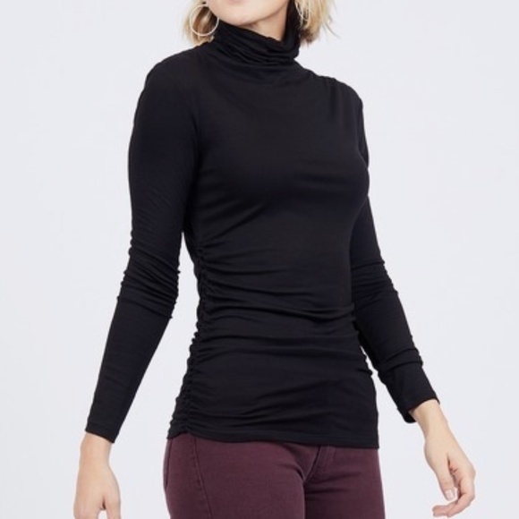 Max Studio Ruched Turtleneck 